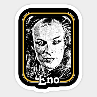 Brian Eno / Retro Fan Art Design Sticker